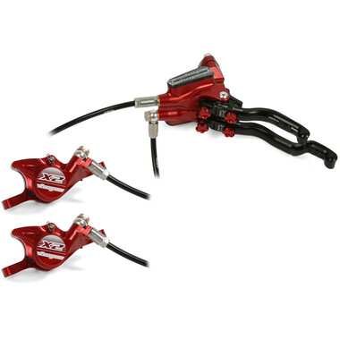 HOPE TECH 3 X2 DUO Double Lever Left Brake No Rotor Red 0